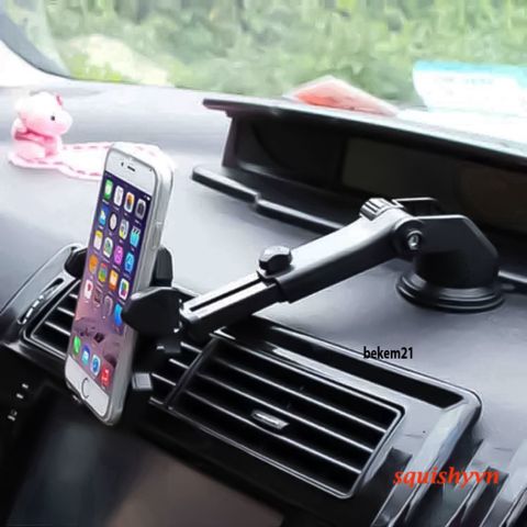 Giá Đỡ Điện Thoại Ô Tô S-CAR - Giá Đỡ Chắc Chắn, Thiết Kế Sang Trọng, Dùng Được Trên Taplo, Kính Lái, Cửa Gió, Điều Chỉnh Đa Năng