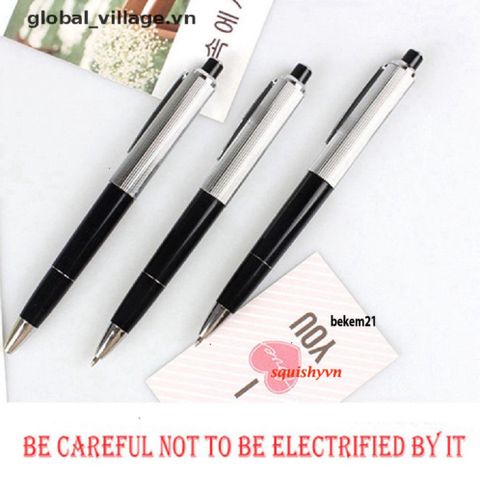 Bút Bi Giật Điện Hài Hước - Trò Chơi Kinh Dị Sốc Điện Thú Vị Cho Người Lớn - Quà Tặng Độc Đáo