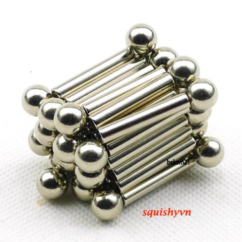 Bucky Bars Đồ Chơi Nam Châm Hút 36 Thanh 27 Viên - Phát Triển Sáng Tạo cho Trẻ Em Từ 4 Tuổi Trở Lên