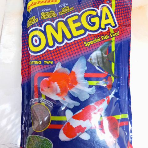 Cám Thái Cao Cấp Omega 100g - Thức Ăn Cho Cá Koi, Cá Vàng, Hạt Nhỏ Dinh Dưỡng Cho Cá Cảnh, Chất Đạm Thực Phẩm Tốt Nhất