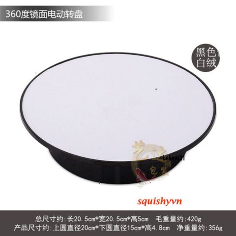 Bàn Xoay 360 Độ Năng Lượng Mặt Trời - Đế Trưng Bày Hình Ảnh & Quay Video Sản Phẩm, Cho Đồ Trang Sức, Đồng Hồ - Tiết Kiệm Năng Lượng