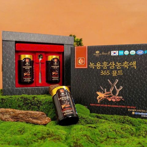 Cao Hồng Sâm Nhung Hươu Goryo - Tinh Chất Nhung Hươu & Hồng Sâm Hàn Quốc (2 Lọ x 250g) - Bổ Dưỡng Cơ Thể, Tăng Cường Sức Khỏe