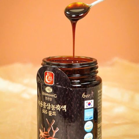 Cao Hồng Sâm Nhung Hươu Goryo - Tinh Chất Nhung Hươu & Hồng Sâm Hàn Quốc (2 Lọ x 250g) - Bổ Dưỡng Cơ Thể, Tăng Cường Sức Khỏe