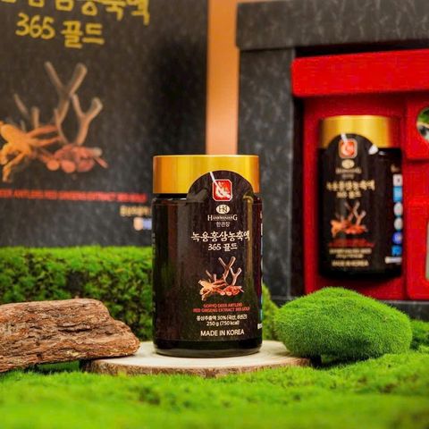 Cao Hồng Sâm Nhung Hươu Goryo - Tinh Chất Nhung Hươu & Hồng Sâm Hàn Quốc (2 Lọ x 250g) - Bổ Dưỡng Cơ Thể, Tăng Cường Sức Khỏe