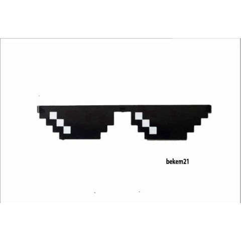 Kính Thuglife 6 Chấm MINECRAFT - Kính Mắt Thời Trang Nhiều Màu Sắc Độc Đáo Dành Cho Game Thủ 8-Bit