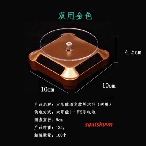 Bàn Xoay 360 Độ Có LED Trưng Bày Sản Phẩm - Đế Xoay Quay Video, Chụp Ảnh Mỹ Phẩm, Điện Thoại, Đồng Hồ 10cm