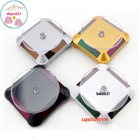 Đế Trưng Bày Trang Sức Xoay 360 Độ - Tối Ưu Màu Đen, Chất Liệu ABS Cao Cấp, Kích Thước 13cm - Dụng Cụ Trưng Bày Đẹp Mắt