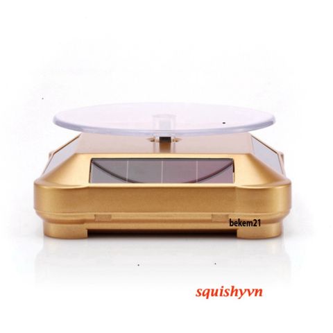 Đế Trưng Bày Trang Sức Xoay 360 Độ - Tối Ưu Màu Đen, Chất Liệu ABS Cao Cấp, Kích Thước 13cm - Dụng Cụ Trưng Bày Đẹp Mắt