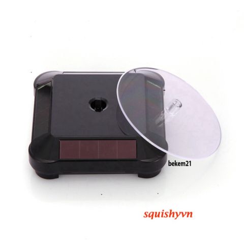 Đế Trưng Bày Trang Sức Xoay 360 Độ - Tối Ưu Màu Đen, Chất Liệu ABS Cao Cấp, Kích Thước 13cm - Dụng Cụ Trưng Bày Đẹp Mắt