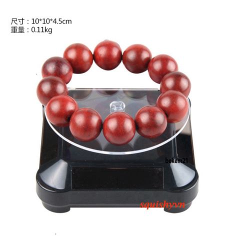 Đế Trưng Bày Trang Sức Xoay 360 Độ - Tối Ưu Màu Đen, Chất Liệu ABS Cao Cấp, Kích Thước 13cm - Dụng Cụ Trưng Bày Đẹp Mắt