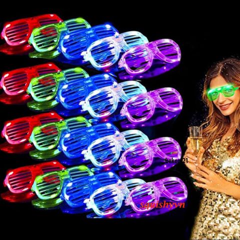 Kính Viễn Tưởng LED Phát Sáng Nhiều Màu - Gọng Gấp Tiện Lợi, Phong Cách Khoa Học Viễn Tưởng Cho Tiệc Tùng Và Lễ Hội