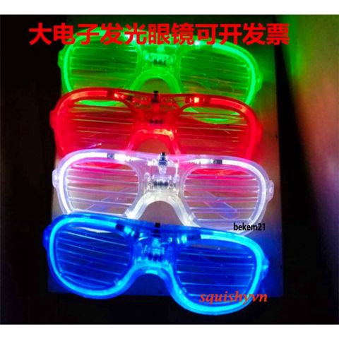 Kính Rèm Gắn Đèn LED Nhấp Nháy - Kính Mát Thời Trang Độc Đáo Cho Tiệc Sinh Nhật, Lễ Hội, Quán Bar