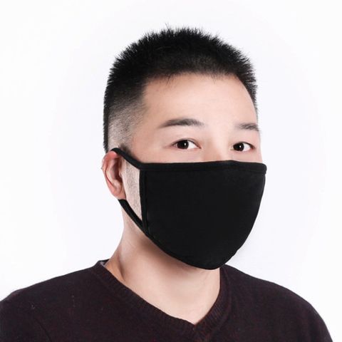 Khẩu Trang Chống Bụi Vải Cotton Đen - In Hình EXO, BTS, Hacker, Ngôi Sao, Trái Tim - Phong Cách Thời Trang Cá Tính