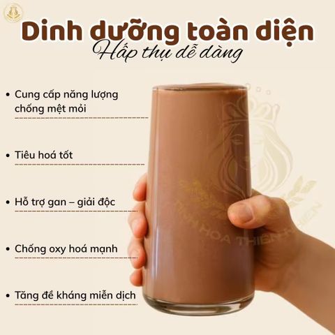 Ngũ Cốc Dinh Dưỡng Vhealth Socola - Bổ Sung Năng Lượng, Tăng Cường Miễn Dịch, Phù Hợp Người Bận Rộn (10 Gói)