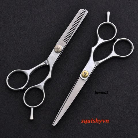 Kéo Cắt Tóc Chuyên Dụng Làm Từ Thép Không Gỉ 6 Inch và 5.5 Inch - Dụng Cụ Cắt Tóc Chất Lượng Cao Cho Thợ Làm Tóc
