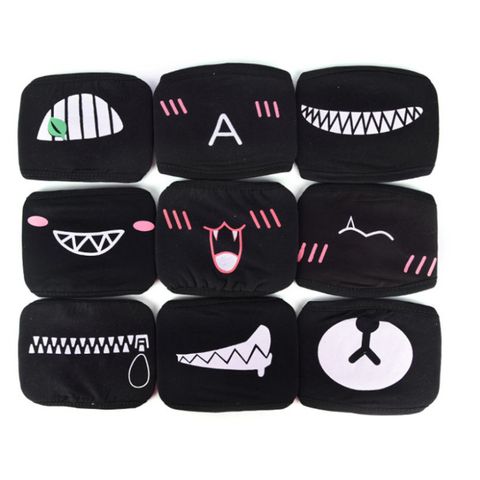 Khẩu Trang Đen Cotton Hàn Quốc In Hình Dấu X Anime/Manga - Kháng Bụi, Thoáng Khí, Thiết Kế Độc Đáo Dành Cho Tất Cả mọi Thế Hệ