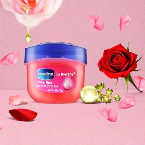 Son Dưỡng Môi Vaseline Rosy Lips 7g - Chăm Sóc Môi Khô Hàng Ngày, Màu Hồng Tự Nhiên, Dành Cho Nam Nữ