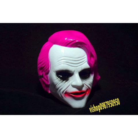 Mặt Nạ Joker Joaquin Phoenix Màu Hồng Hóa Trang Halloween - Phụ Kiện Cosplay Độc Đáo Cho Fan Điện Ảnh