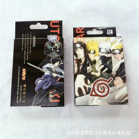 Hộp ảnh thẻ phim Anime Naruto, One Piece, Kimetsu no Yaiba - Bộ 54 lá - Quà tặng độc đáo cho fan manga