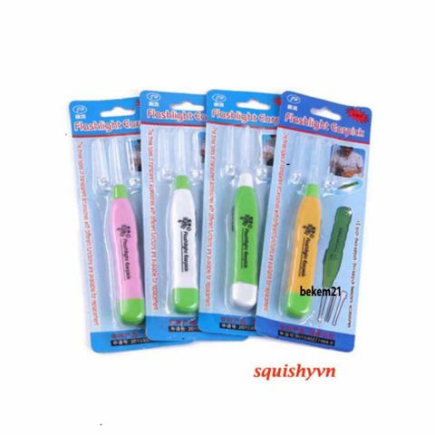 Dụng cụ lấy ráy tai có đèn LED ILOVEDIY - Tiện lợi, dễ sử dụng cho người lớn và trẻ em - Gói đầy đủ với đầu thay thế