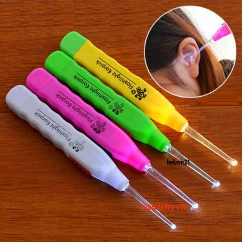 Dụng cụ lấy ráy tai có đèn LED ILOVEDIY - Tiện lợi, dễ sử dụng cho người lớn và trẻ em - Gói đầy đủ với đầu thay thế