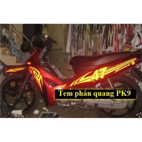 Tem Dán Vành Phản Quang Xe Máy Decal Trang Trí - Bộ 8 Chỉ Đủ Cho 1 Vành, Nhiều Màu Sắc Bắt Mắt, Phụ Kiện Xe Đẹp Mắt