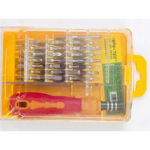 Bộ Tô Vít Đa Năng 32 Đầu - Thép Không Gỉ, Tiện Dụng Sửa Chữa Điện Tử, Gồm 30 Đầu Vít và 1 Kẹp Linh Kiện