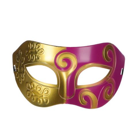 Mặt Nạ Nửa Mặt Vàng Đồng Cổ Điển - Phụ Kiện Hóa Trang Tiệc Halloween, Lễ Hội Có Dây Đeo Cho Nam Nữ