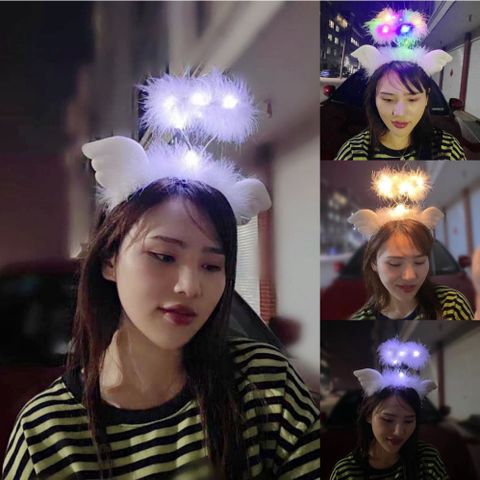 Băng Đô Phát Sáng LED Vàng Ấm Áp - Phụ Kiện Thời Trang Hàn Quốc Cho Cô Gái, Quà Tặng Sinh Nhật và Dự Tiệc