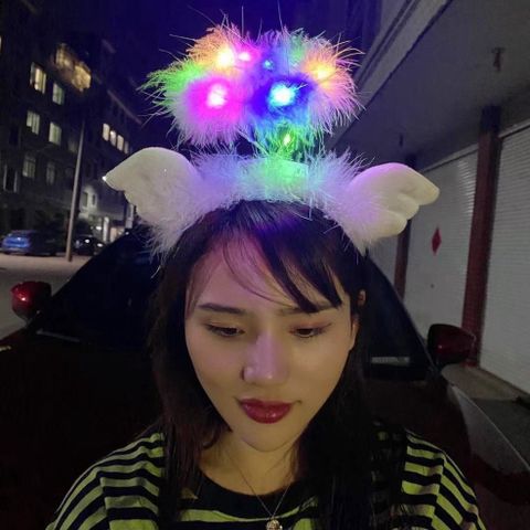 Băng Đô Phát Sáng LED Vàng Ấm Áp - Phụ Kiện Thời Trang Hàn Quốc Cho Cô Gái, Quà Tặng Sinh Nhật và Dự Tiệc