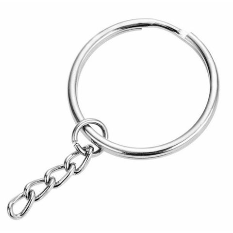 Bộ 10 Móc Khóa Sắt Vòng Đôi Handmade - Phụ Kiện Thời Trang Dễ Dàng DIY, Chất Liệu Thép Không Gỉ, Quà Tặng Độc Đáo