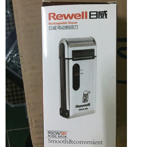 Máy Cạo Râu Rewell RSCW-301 - Thiết Kế Sang Trọng, Tiện Lợi, Lưỡi Dao 2 Lưỡi, Cạo Râu Nhanh, Chắc Chắn, Không Gây Kích Ứng Da