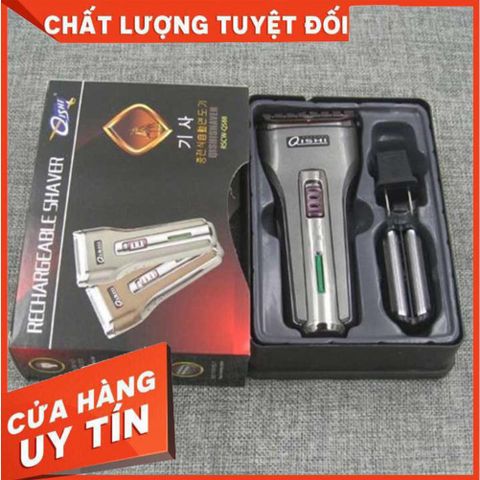 Máy cạo râu QISHI RSCW-Q588 lưỡi kép - Thiết kế tinh tế, cạo và tỉa râu dễ dàng, pin sạc tiện lợi cho phái mạnh