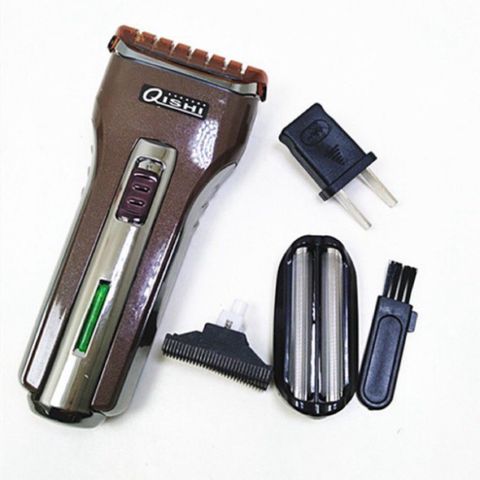 Máy cạo râu QISHI RSCW-Q588 lưỡi kép - Thiết kế tinh tế, cạo và tỉa râu dễ dàng, pin sạc tiện lợi cho phái mạnh