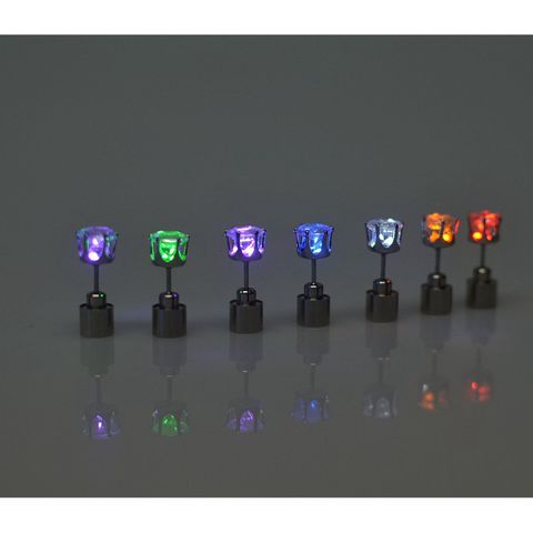 Khuyên Tai LED Phát Sáng Đính Đá Rhinestone - Bông Tai Hợp Thời Trang Nữ Độc Đáo, Phụ Kiện Thời Trang Cá Tính