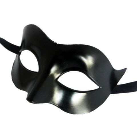 Mặt Nạ Hóa Trang Nửa Mặt Màu Trắng/Đen - Phụ Kiện Halloween Cosplay Cho Nam Nữ - Tiệc Trung Thu, Biểu Diễn