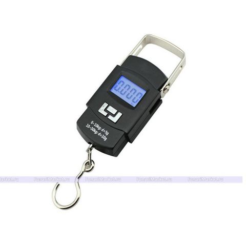 Cân cầm tay điện tử A08 50kg - Cân mini kỹ thuật số cho nhà bếp, chợ, di động với màn hình LED hiển thị rõ nét