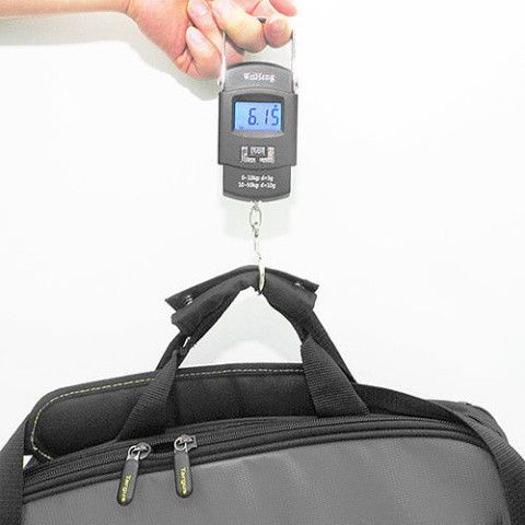Cân cầm tay điện tử A08 50kg - Cân mini kỹ thuật số cho nhà bếp, chợ, di động với màn hình LED hiển thị rõ nét
