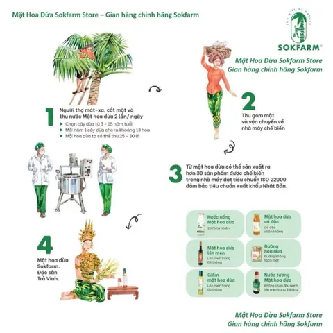 Nước Uống Lên Men Mật Hoa Dừa Hữu Cơ Sokfarm 375ml - Thức Uống Cider Ngọt Thanh, Không Chất Bảo Quản, Tốt Cho Tiêu Hóa