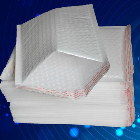 Combo 50 Túi Nylon Dán Mép Gói Hàng - Túi Gói Hàng Lót Xốp Nổ Chống Shock, Băng Keo Dán Mép Chống Móc Trộm Hàn