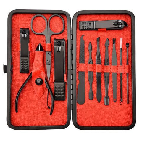 Bộ Dụng Cụ Chăm Sóc Móng Tay Đa Năng 19 Món, Thép Chống Gỉ, Gói Sang Trọng, Quà Tặng Thích Hợp cho Phụ Nữ