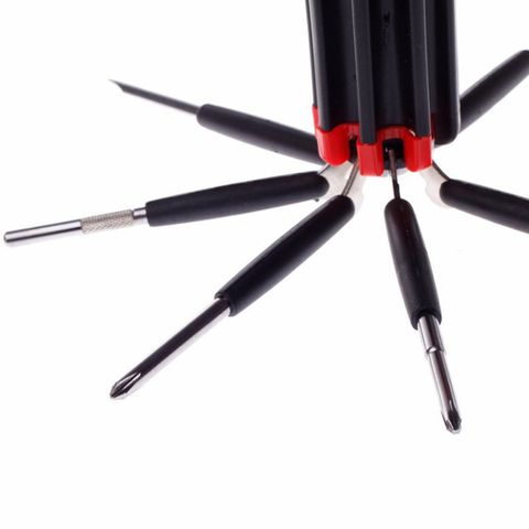Tua Vít Đèn Pin Đa Năng 6 in 1 - Bộ Dụng Cụ Sửa Chữa Điện Tử Nhỏ Gọn Có Đèn LED - Thiết Kế Chống Trượt, Chất Liệu Bền Bỉ