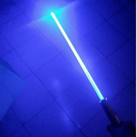 Đèn Laser Siêu Mạnh Màu Xanh Dương - Đèn Chiếu Cao Cấp Cho Xe Đạp, Karaoke, Quán Cafe, Với 5 Đầu Ngăn Sao và Hộp Đựng Sang Trọng