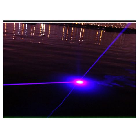 Đèn Laser Siêu Mạnh Màu Xanh Dương - Đèn Chiếu Cao Cấp Cho Xe Đạp, Karaoke, Quán Cafe, Với 5 Đầu Ngăn Sao và Hộp Đựng Sang Trọng