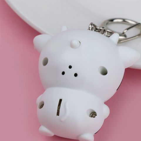 Móc Khóa Phát Sáng Đèn Led Có Nhạc Hình Bò Sữa Ngộ Nghĩnh - Móc Khóa 3 Trong 1 Độc Đáo và Thú Vị cho Fan Sưu Tầm