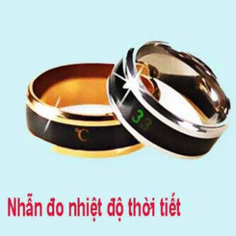 Nhẫn Đổi Màu Theo Cảm Xúc - Nhẫn Đo Nhiệt Độ Cơ Thể & Thời Tiết Hợp Kim - Quà Tặng Độc Đáo Cho Tâm Trạng