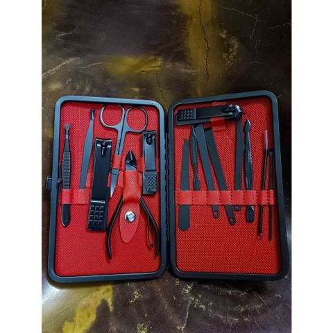 Bộ Cắt Móng Tay Titan Không Gỉ Cao Cấp 15 Món - Hộp Da Thiết Kế Sang Trọng, Dụng Cụ Làm Đẹp An Toàn cho Gia Đình