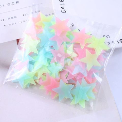 Combo 10 Gói Ngôi Sao Dán Tường Dạ Quang 3cm - Trang Trí Nhà Cửa Phát Sáng, Decal 1000 Ngôi Sao Lung Linh
