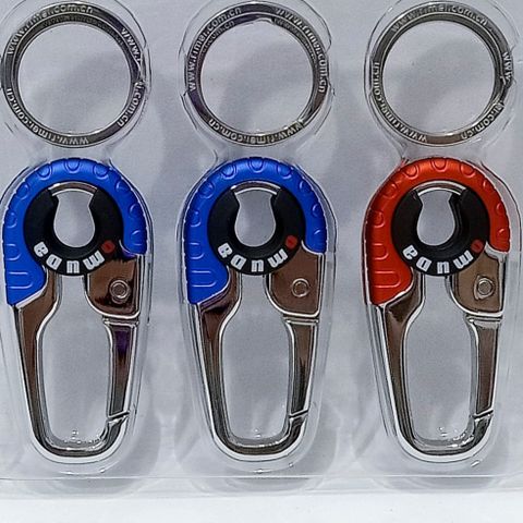 Móc Khóa Cao Cấp OMUDA 3754 - Hợp Kim Inox Bền Bỉ, Móc Xe Ô Tô & Xe Máy, Màu Cam & Xanh Thanh Lịch