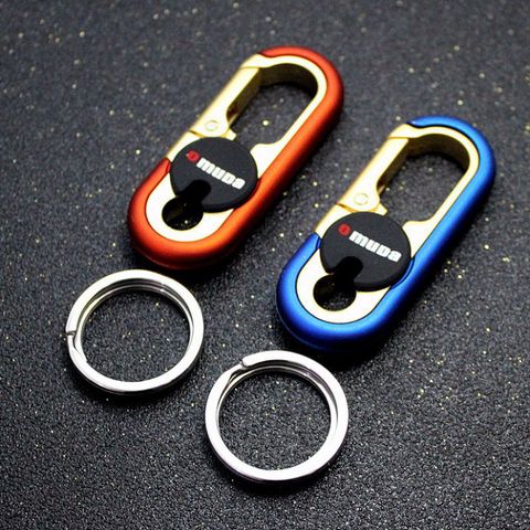 Móc Khóa Cao Cấp OMUDA 3754 - Hợp Kim Inox Bền Bỉ, Móc Xe Ô Tô & Xe Máy, Màu Cam & Xanh Thanh Lịch